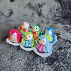 New 2025 Target Spritz Featherly Friends 7 Piece Easter Egg Carton Birds NWT